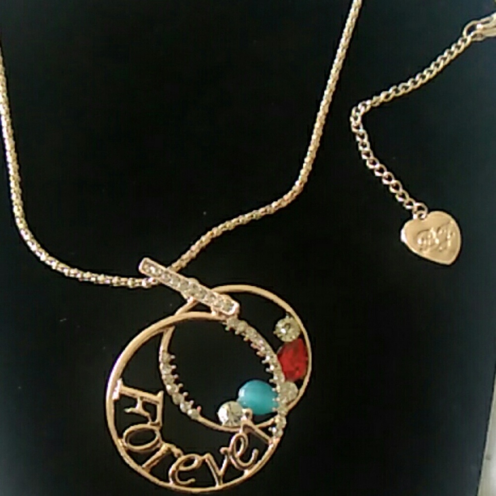 Rhinestone necklace Betsey Johnson